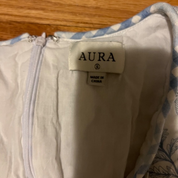 Blue and white cottage core maxi dress - Picture 2 of 7